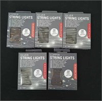 5 new silver and copper battery operated string