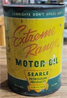 EXTREME RANGE MOTOR OIL EMPTY TIN CAN