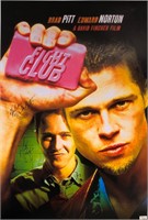 Fight Club Brad Pitt Autograph Poster