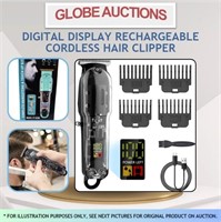 DIGITAL DISPLAY RECHARGEABLE CORDLESS HAIR CLIPPER