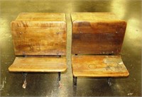 Pair of School Desks