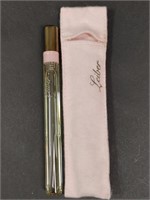 Leiber Pencil Perfume Bottle in Pink Fabric Case