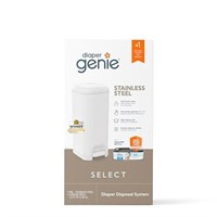 Diaper Genie Select Pail is Made of Durable Stainl