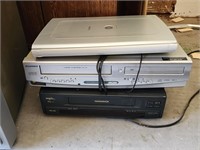 VCR VCR and DVD combo +Scanner