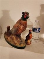 Pheasant Whiskey Bottle and Mini Turkey