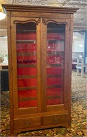 Vintage Oak Gun Cabinet