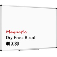 XBoard Magnetic Whiteboard 40 x 30 Inch, Dry Erase