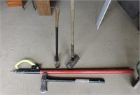 Sledge Hammers, Axe and Kant Hook