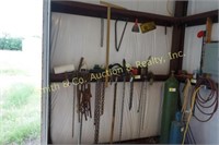 CHAINS, BOOMERS, PIPE WRENCHES,