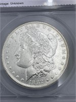 1882 O/S Morgan Silver Dollar - Graded