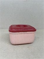 Pink refrigerator dish