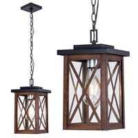 Outdoor Pendant Lights Fixtures,Modern Wood Grain