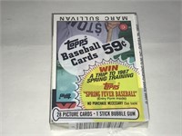 1986 Topps Baseball Sealed Cello Pack