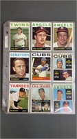 176pc 1964 Topps Baseball Cards w/ HOFs