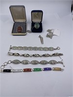 Assortment of Sterling Womens Jewelry