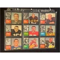 (18) 1962 Topps Football Cards