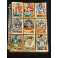 (166) 1970 Topps Football Cards With Stars
