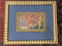 Artwork with Gold frame tone