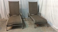 Two Outdoor Lounge Chairs S2A