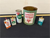 Assorted Conoco & Cities Service Product Cans