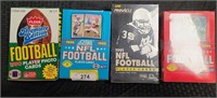 4 BOXES NFL TRADING CARDS