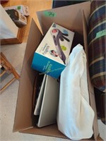 Two Box Lots Miscellaneous Household Items,