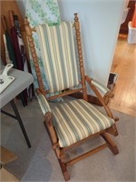 Antique Upholstered Rocking Chair