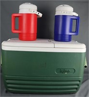 Igloo Cooler w/ Pair of Insulated Drink Jugs