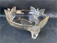 1940's Jeannette Three Eagles Footed Candy Dish