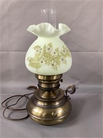 Fenton Oil Lamp Style Electric Lamp