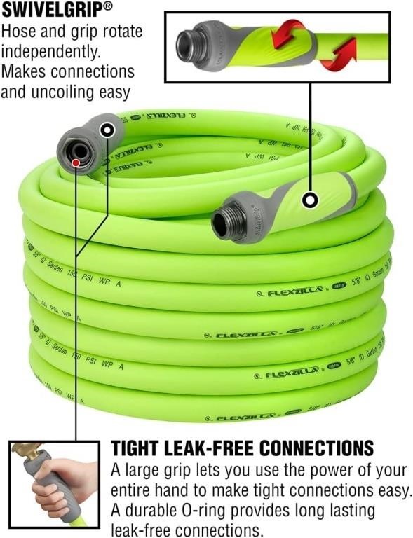 Legacy Flexzilla Garden Hose with SwivelGrip,