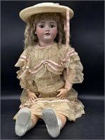 Antique Doll with Porcelain Head Marked