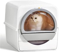 Large Self-Cleaning Cat Litter Box with Enclosed L