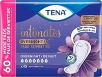 $28 TENA Intimates Overnight Pad, about 45 Count