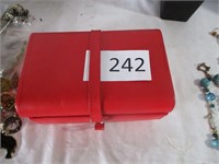 Red Leather Jewelry Boxes & Others