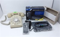 Vintage Rotary Dial Telephone & TV Converter