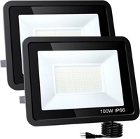 New LED Flood Lights Outdoor, 100W 10000LM