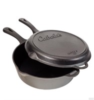 12in. Cast-Iron Deep Skillet