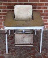 Vintage Adjustable Baby Feeding Chair Formica Top