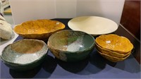 Serving bowl - bowl lot - nice ceramic and glass