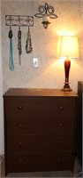 Dresser, Lamp, & Jewelry Hanger