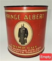 Prince Albert Crimp Cut Advertising Can Empty