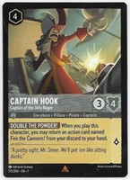 Disney Lorcana TFC Captain Hook Rare card 173/204