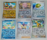 Lot of 6 Pokemon Reverse Holo Foil cards