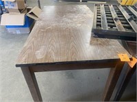 Dark wood laminate table 5'x2'
