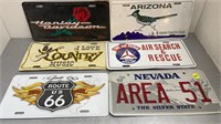 6 FRONT COVER LICENSE PLATES.