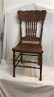 Pressed back chair