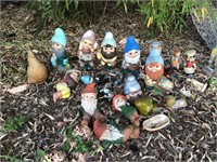 Collection of Garden Gnomes Figures