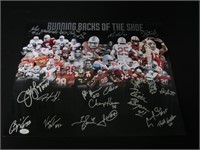 OHIO STATE BACKS SIGNED 16X20 PHOTO JSA READ