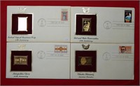 4PC Postal Commemorative Gold Stamps